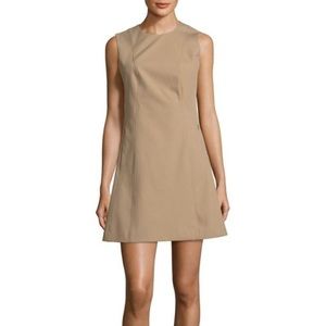 Theory Helena Dress Tan w Pockets! Size 2